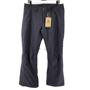 Burton Society Snowboard Pants Womens Large Black Insulated Thermacore 101001